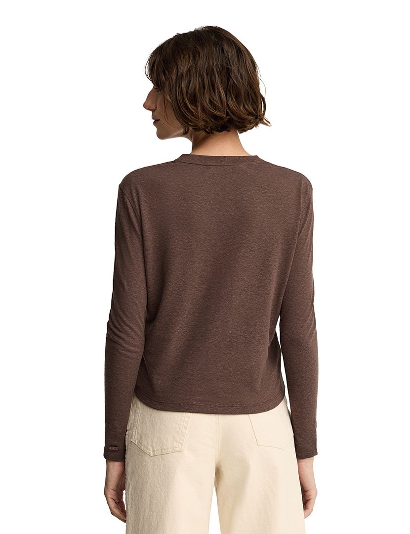 Longsleeve Giverny Regular Fit Castanho