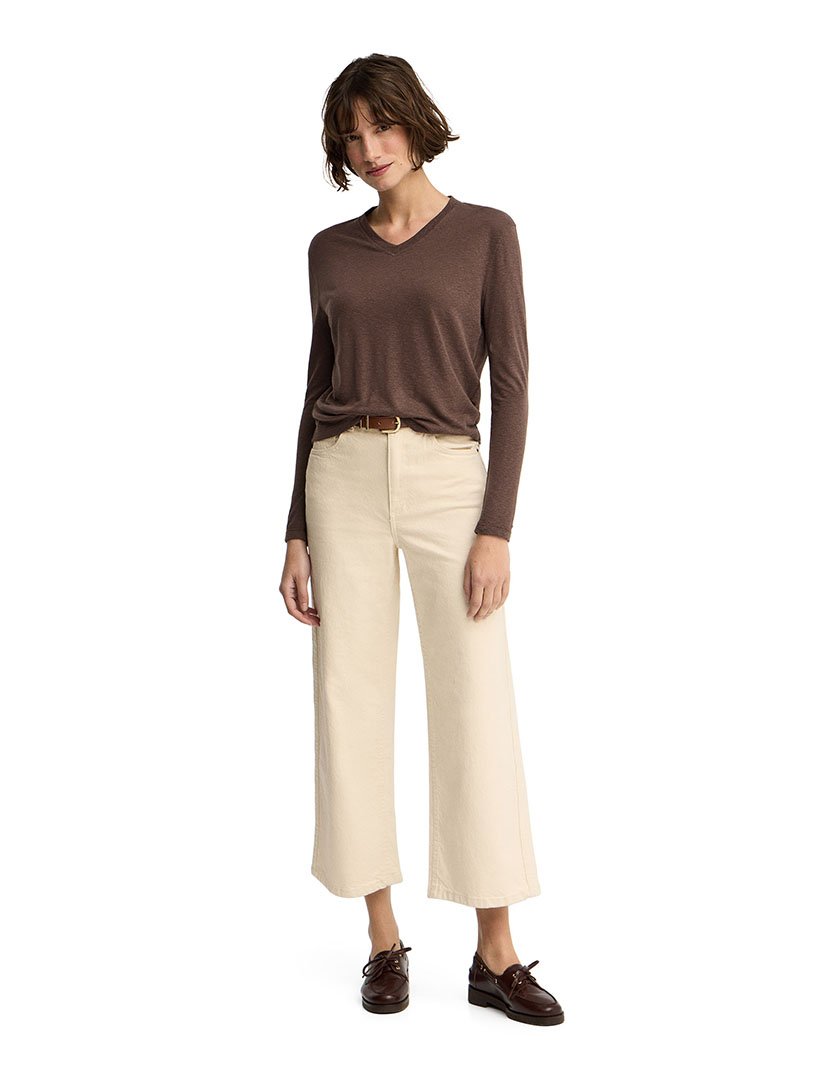 Longsleeve Giverny Regular Fit Castanho