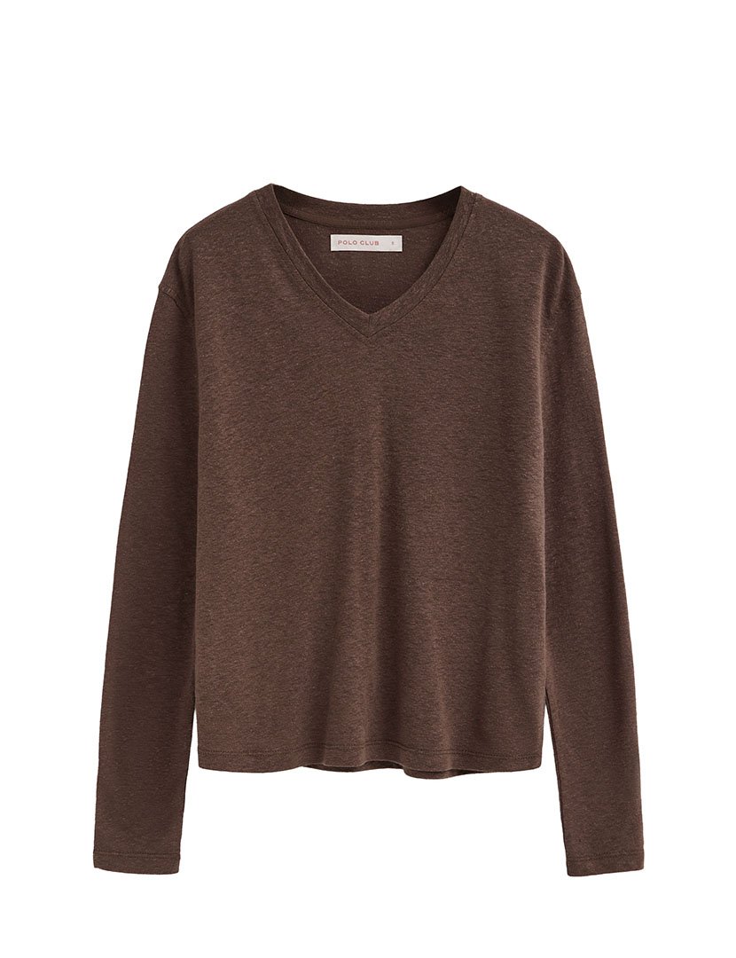 Longsleeve Giverny Regular Fit Castanho