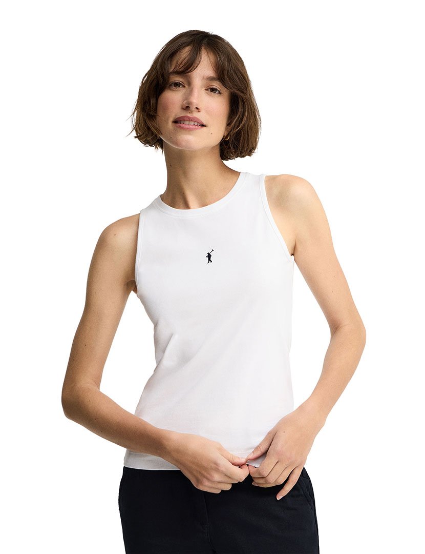 Top Slim Fit Branco