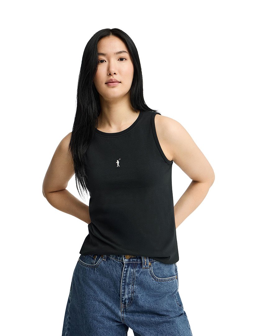 Top Slim Fit Preto