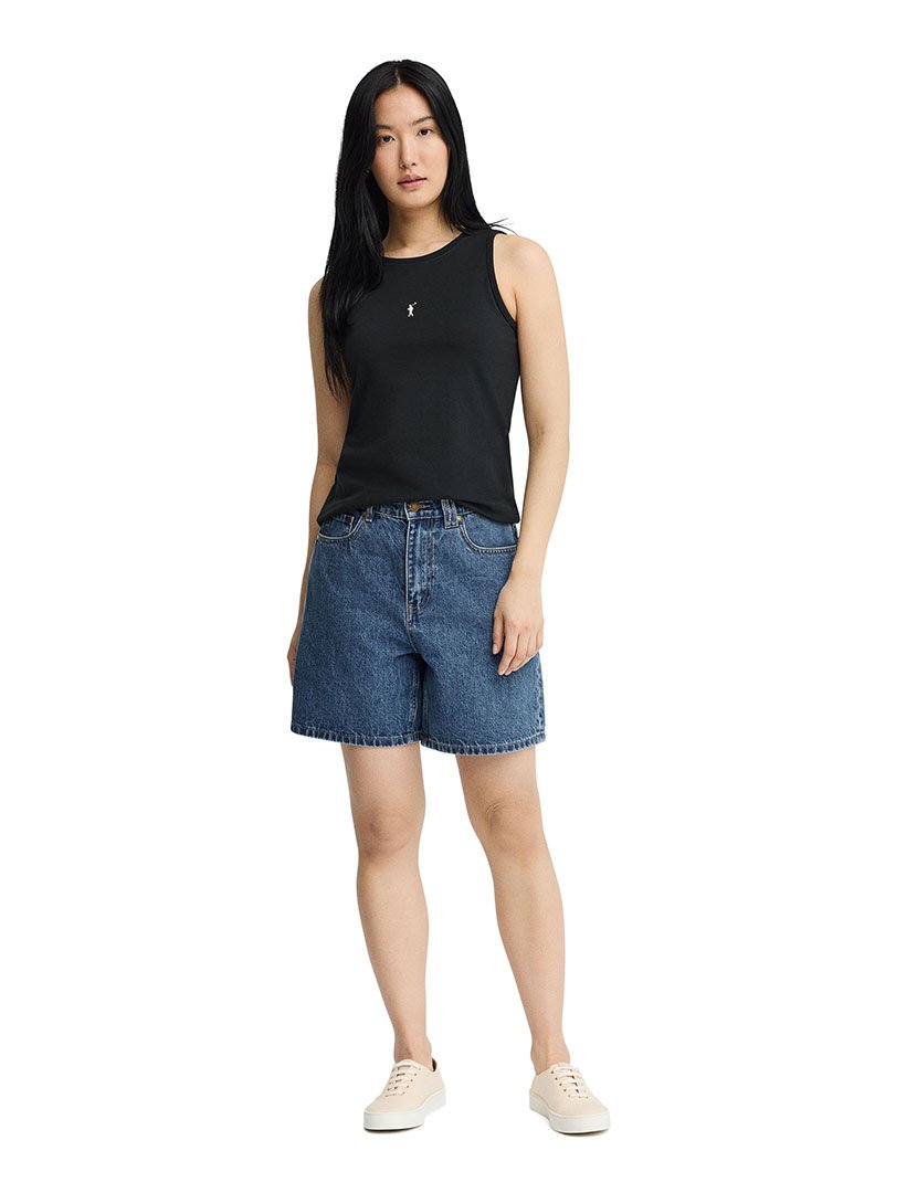 Top Slim Fit Preto