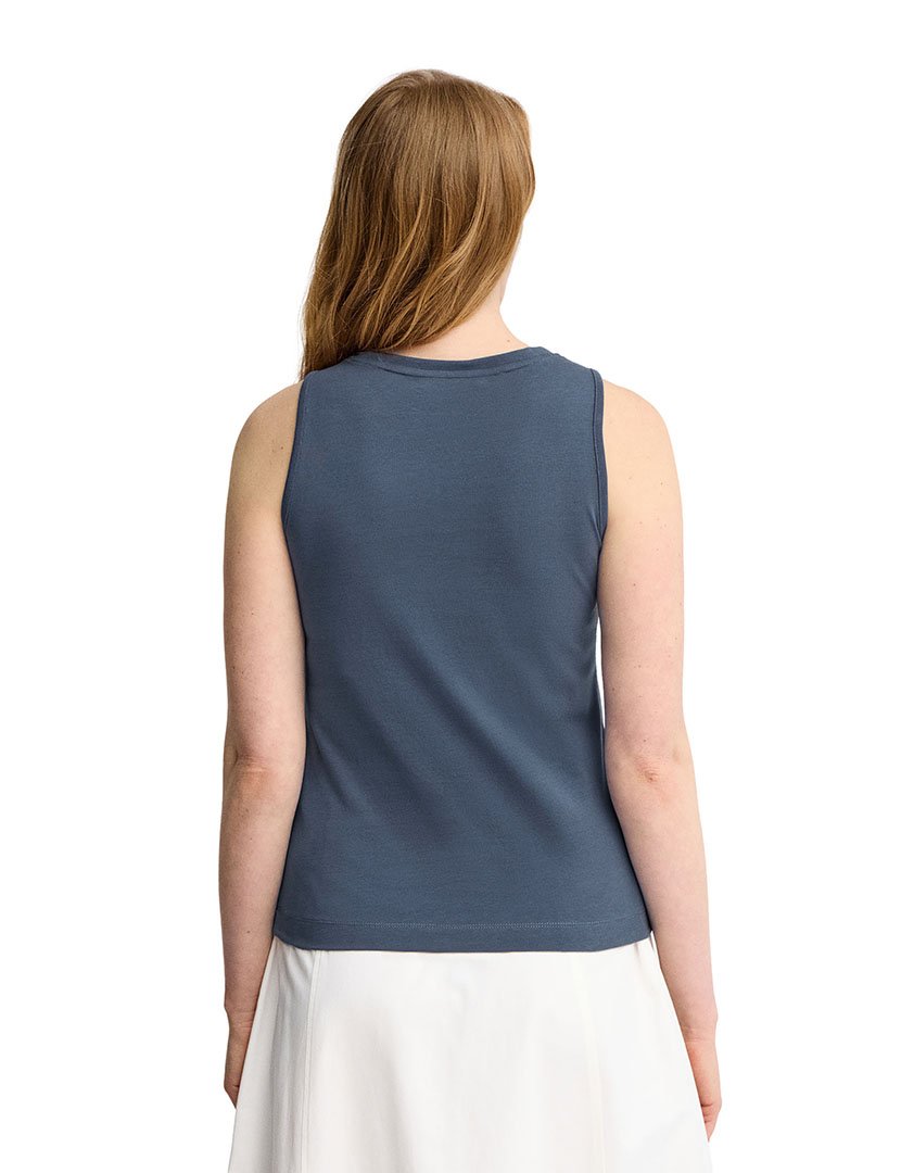 Top Slim Fit Azul