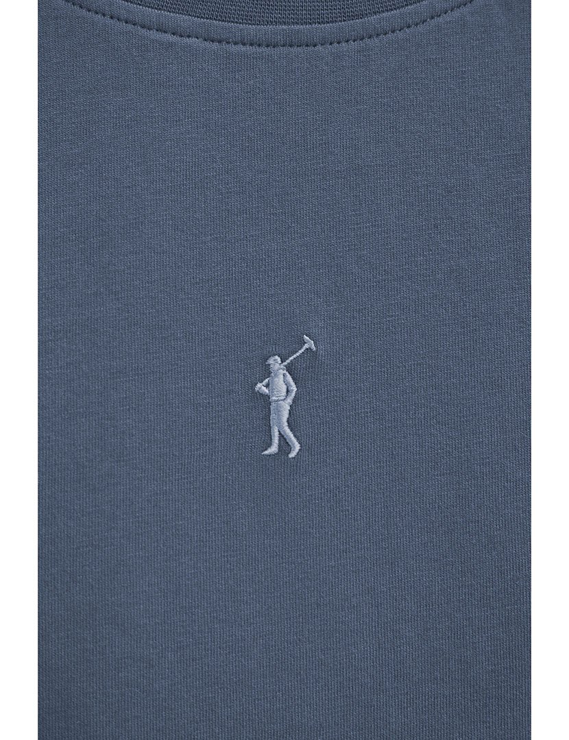 Top Slim Fit Azul