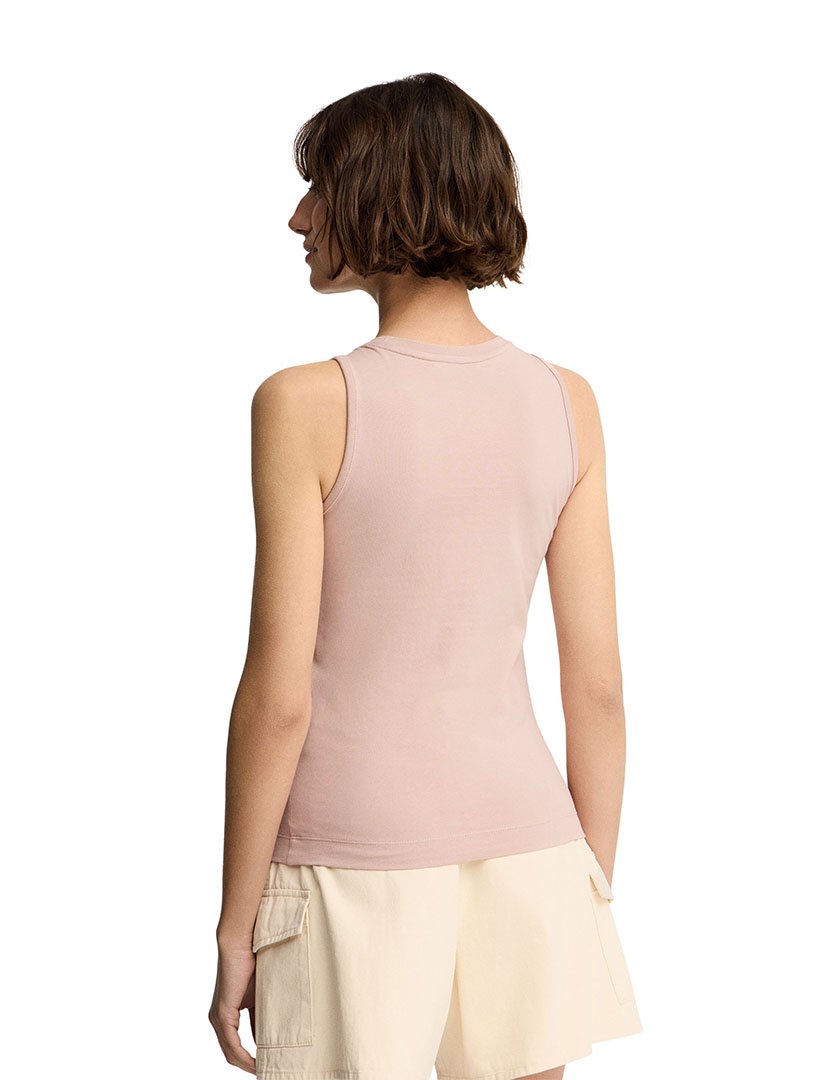 Top Slim Fit Rosa Pálido