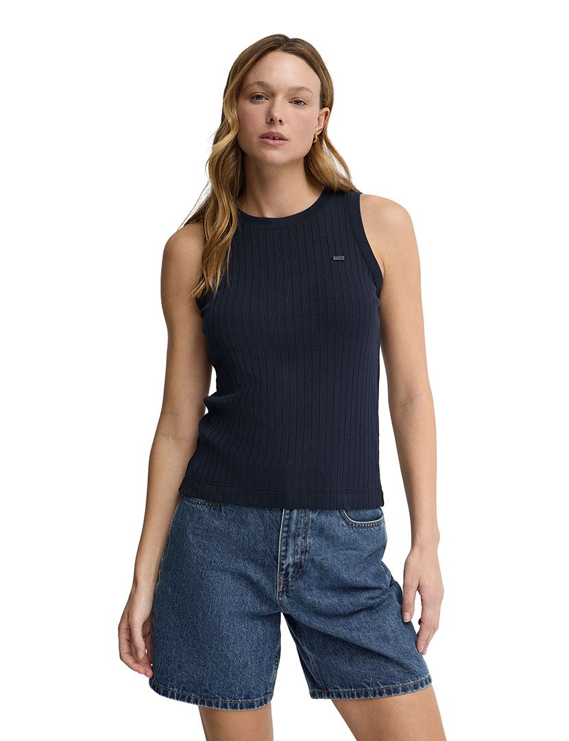Top Tamika Slim Fit Azul