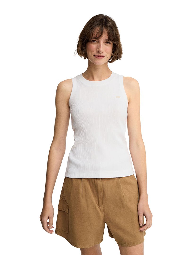 Top Tamika Slim Fit Branco