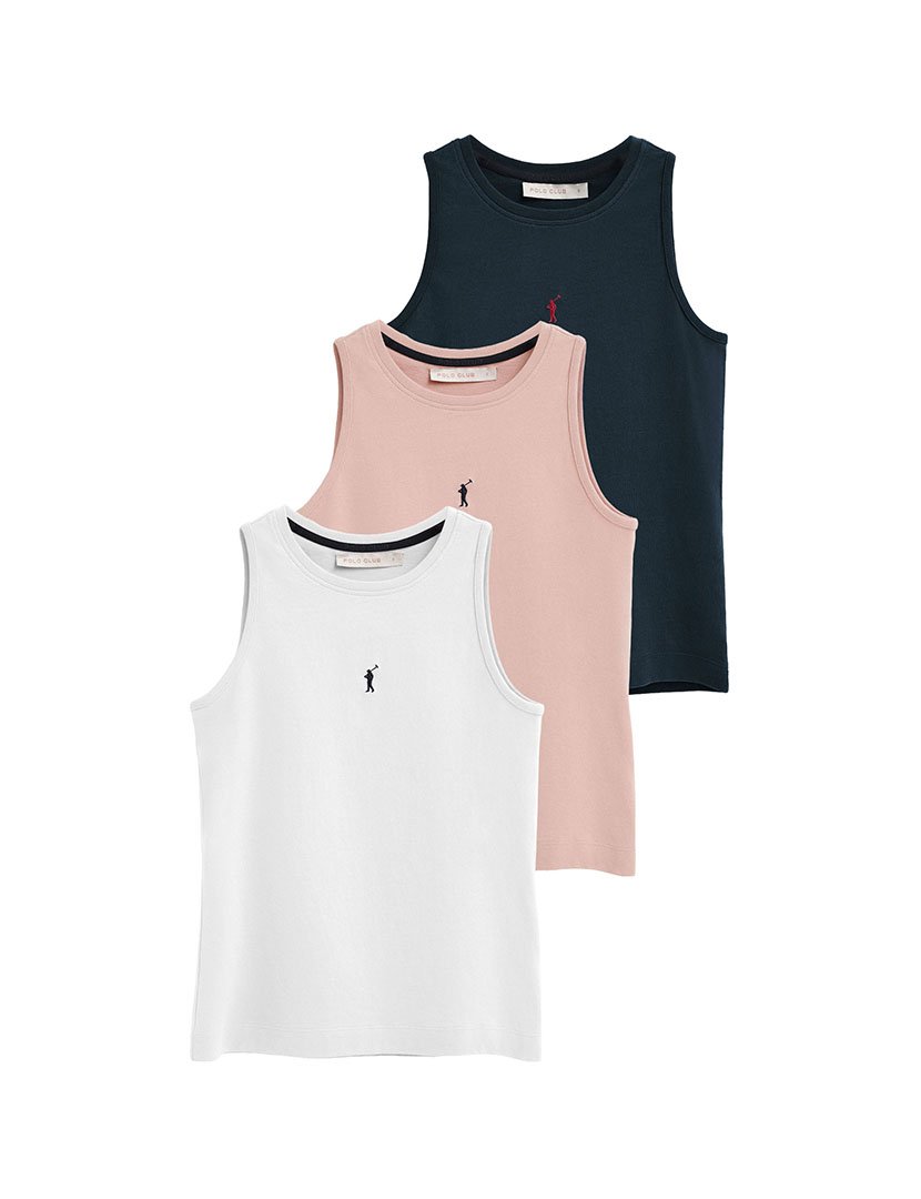 Pack 3 Tops Slim Fit Multicor