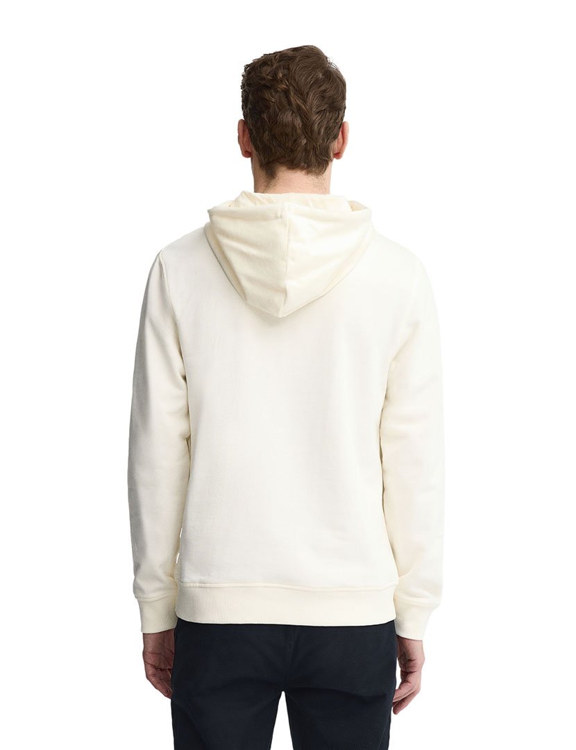 Sweatshirt Kangaroo Regular Fit Branco