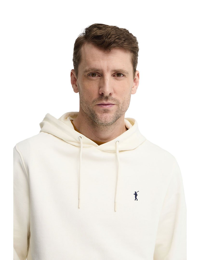 Sweatshirt Kangaroo Regular Fit Branco