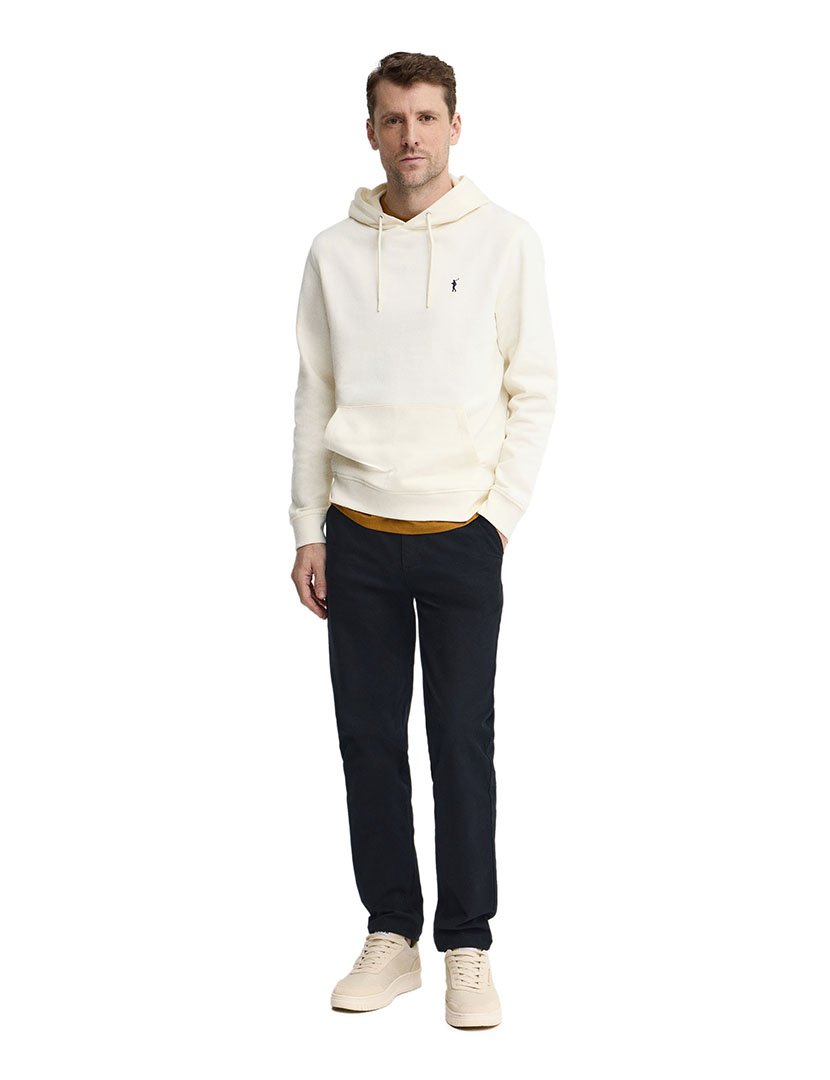 Sweatshirt Kangaroo Regular Fit Branco