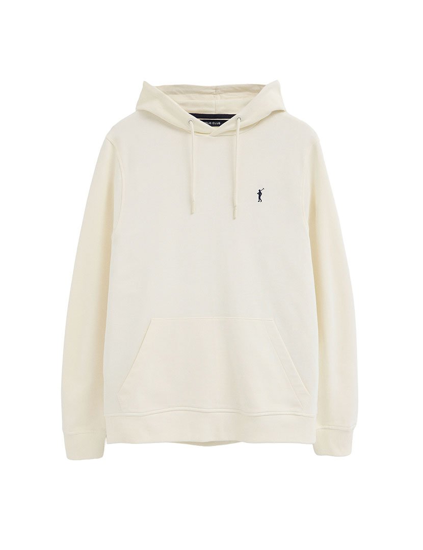 Sweatshirt Kangaroo Regular Fit Branco