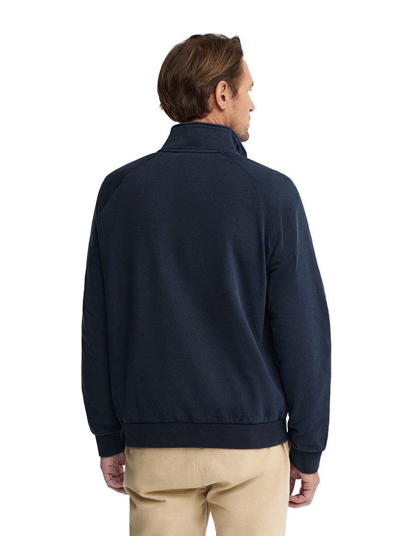 Sweatshirt meio zip Regular Fit Azul
