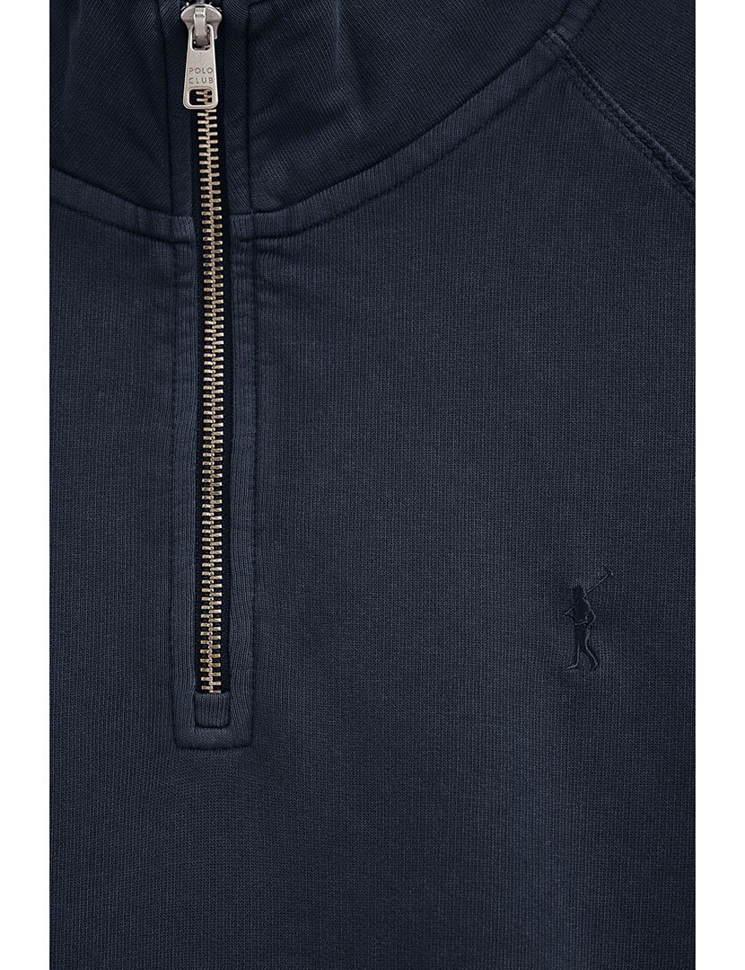 Sweatshirt meio zip Regular Fit Azul
