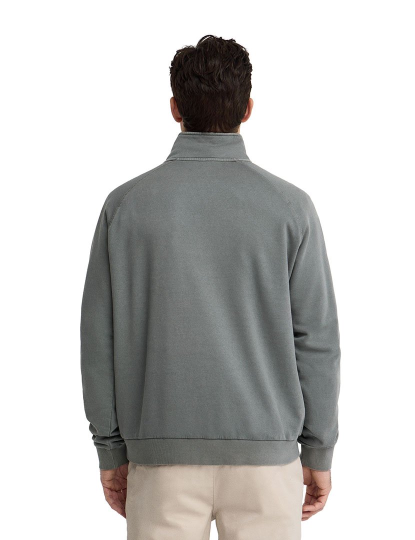 Sweatshirt meio zip Regular Fit Cinzento
