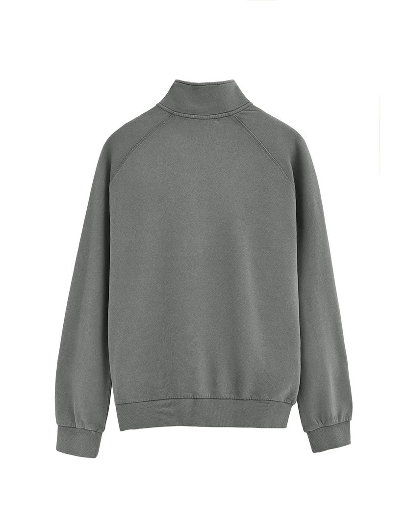 Sweatshirt meio zip Regular Fit Cinzento