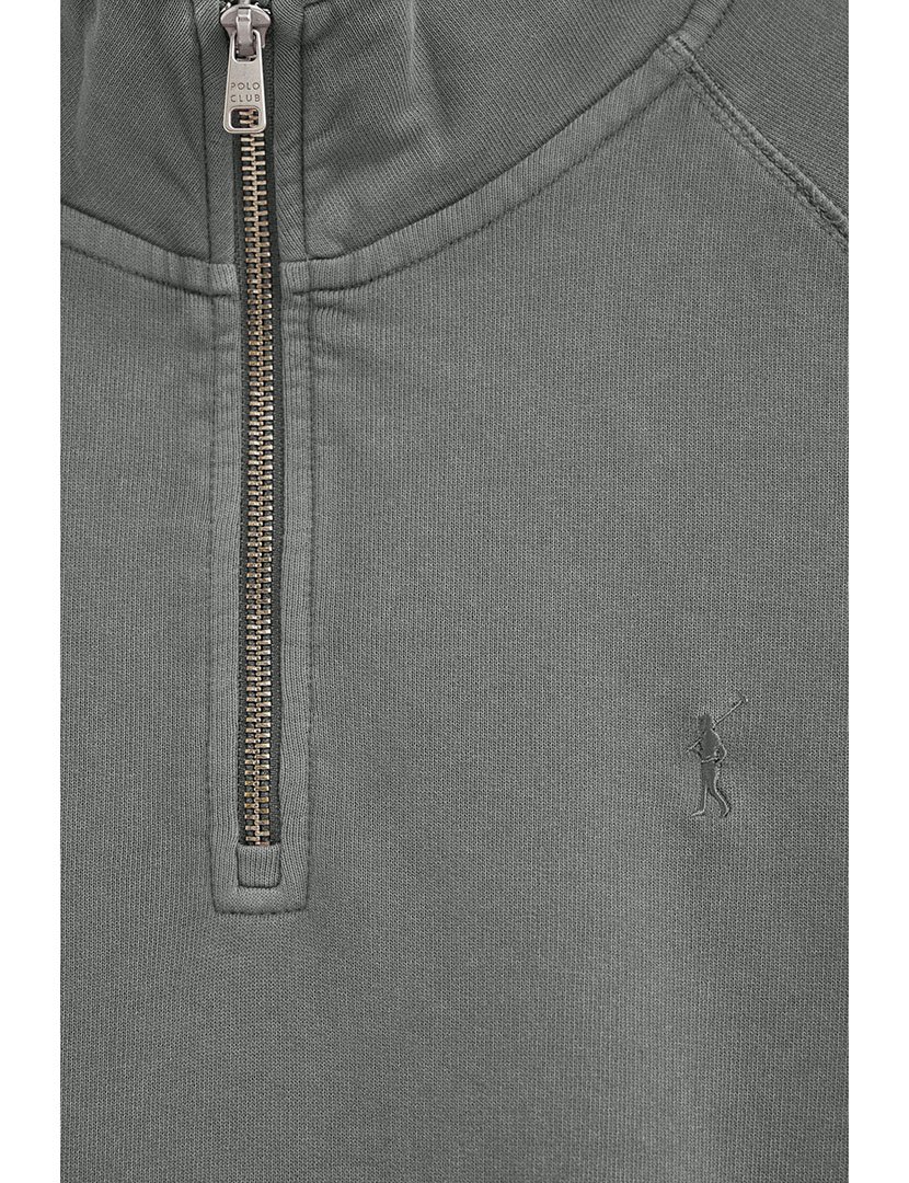 Sweatshirt meio zip Regular Fit Cinzento