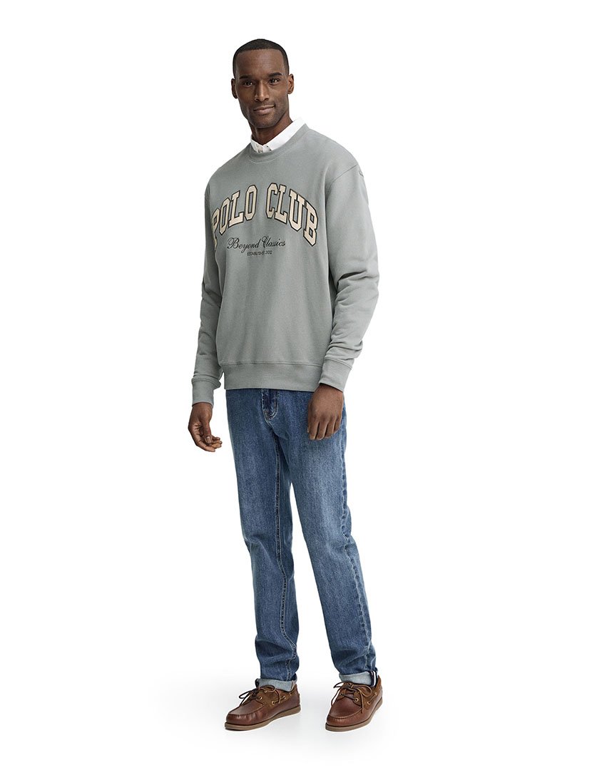 Sweatshirt Oversize Fit Cinzento