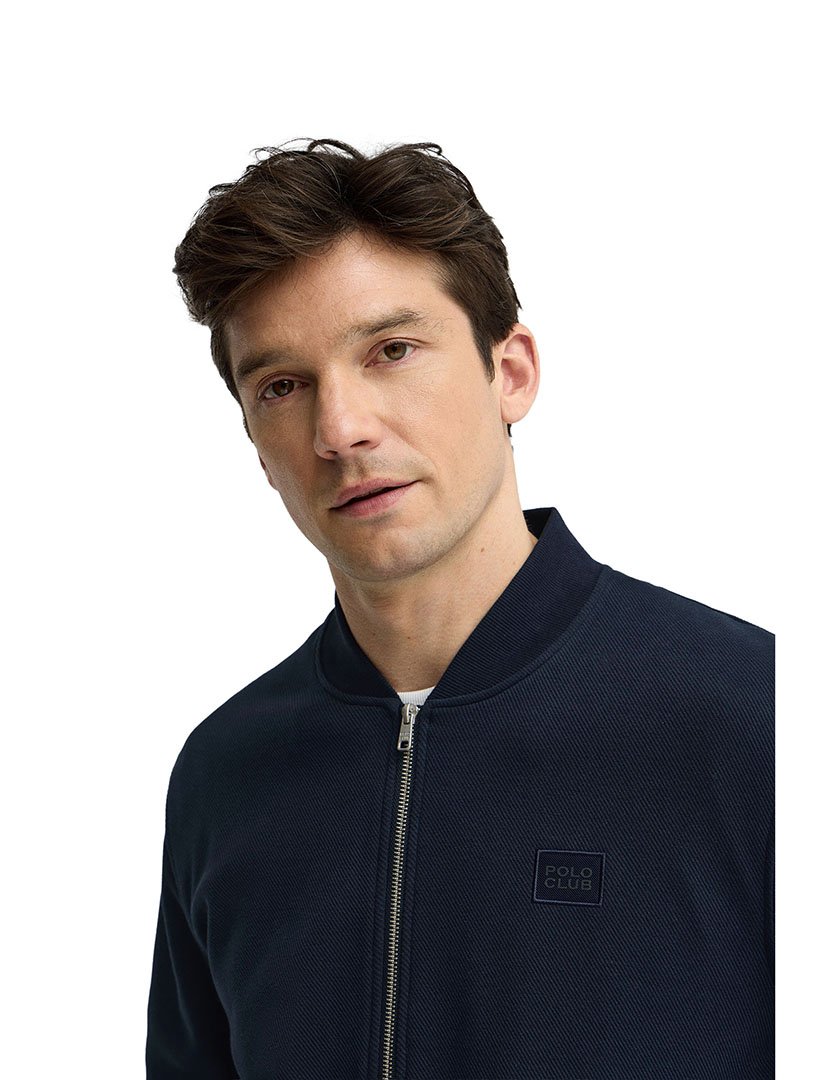 Sweatshirt fecho zip Azul