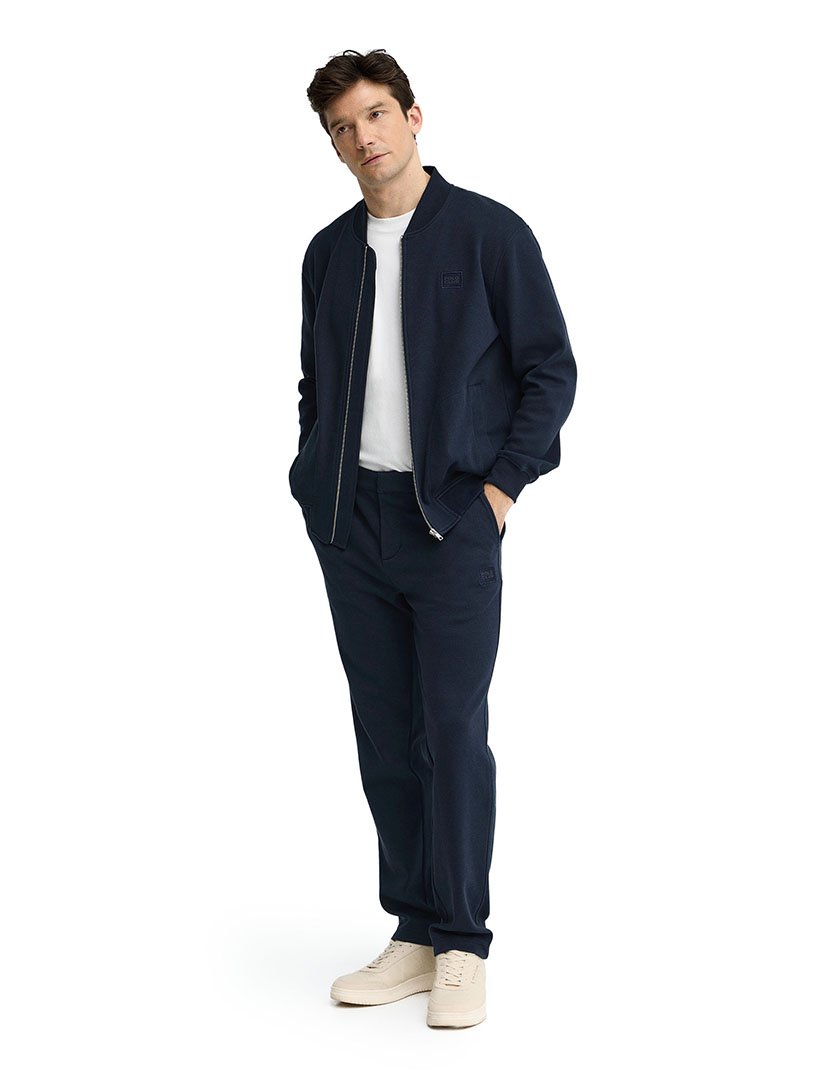 Sweatshirt fecho zip Azul