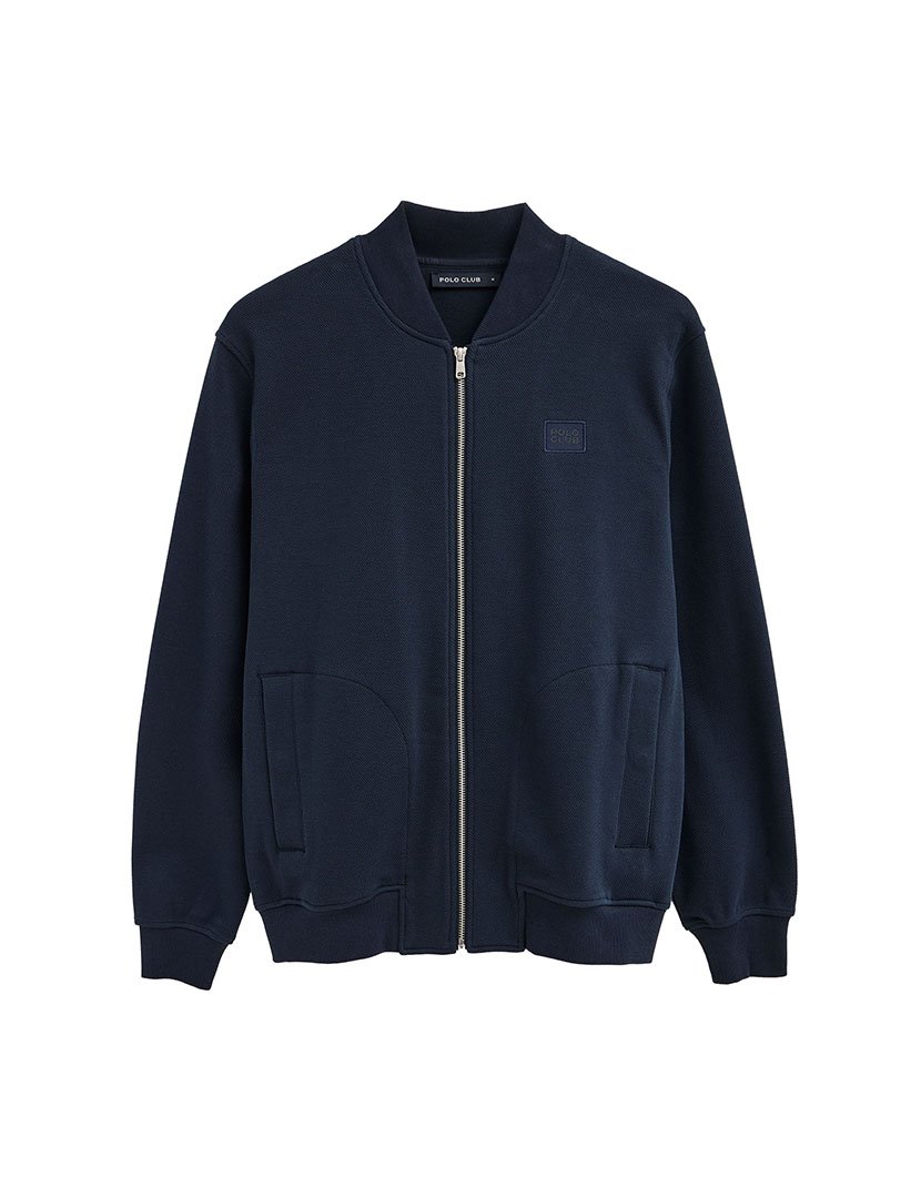Sweatshirt fecho zip Azul