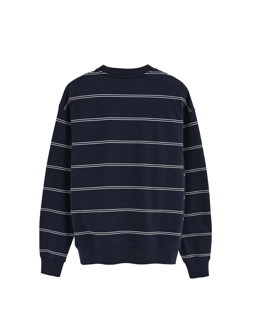 Sweatshirt Riscas Oversize Fit Azul