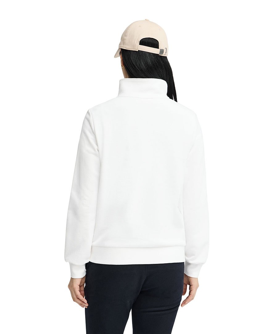 Sweatshirt meio zip Regular Fit Branco