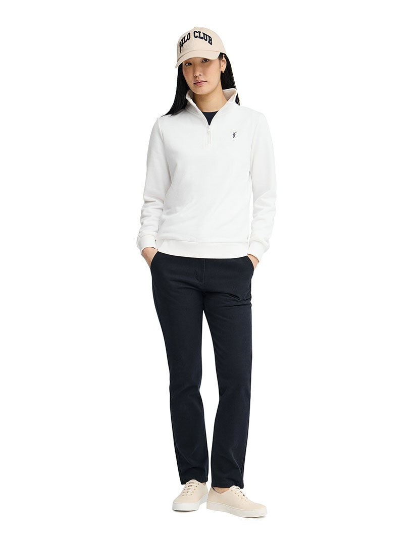 Sweatshirt meio zip Regular Fit Branco