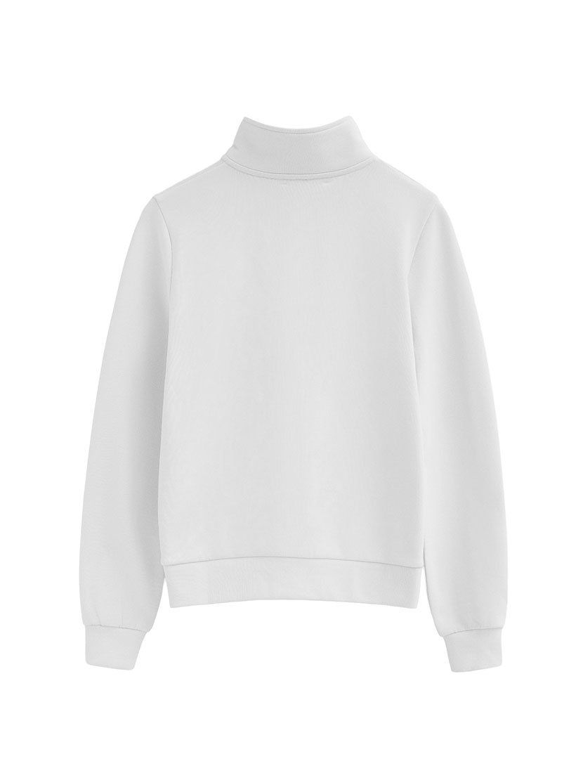Sweatshirt meio zip Regular Fit Branco