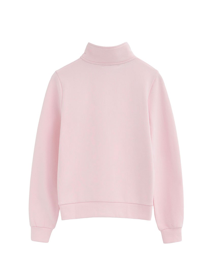 Sweatshirt meio zip Regular Fit Rosa