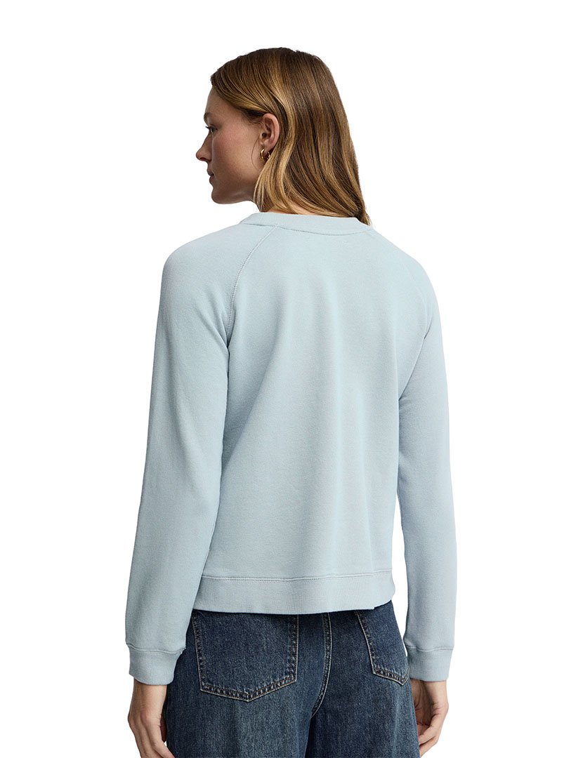Sweatshirt Regular Fit Azul Claro