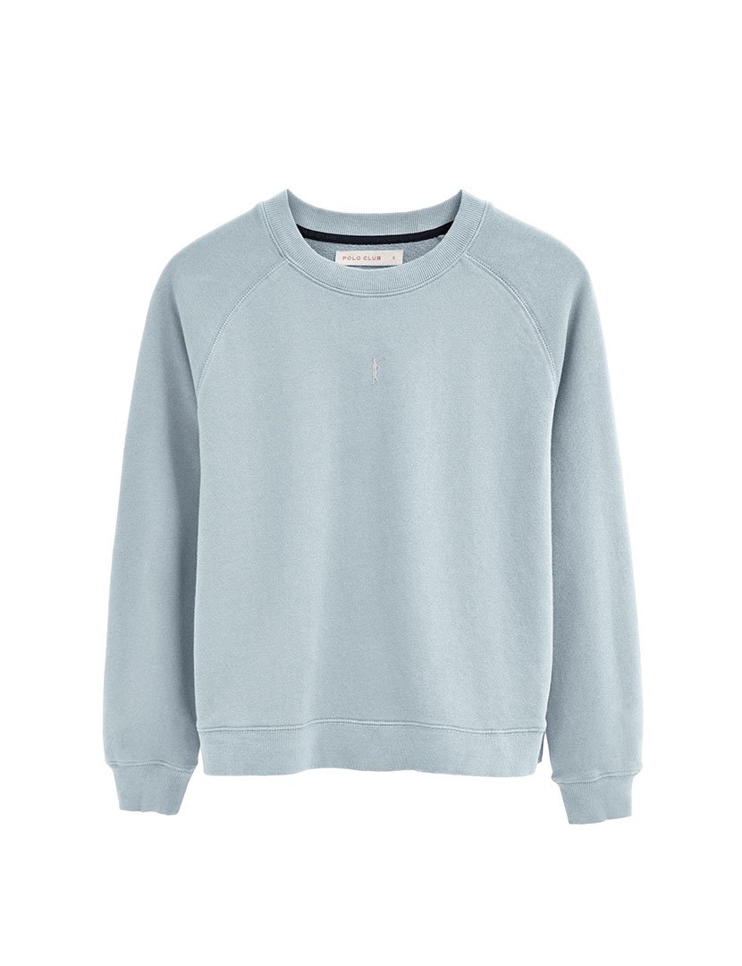 Sweatshirt Regular Fit Azul Claro