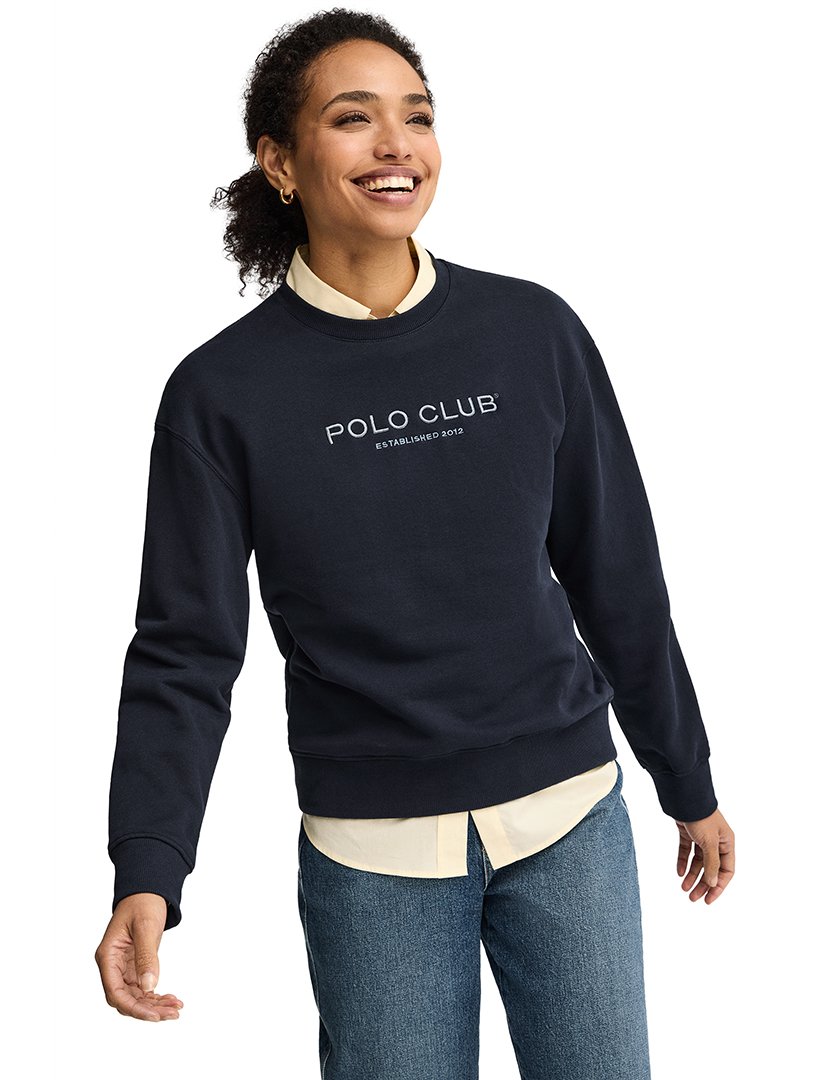 Sweatshirt Boxy Fit Azul
