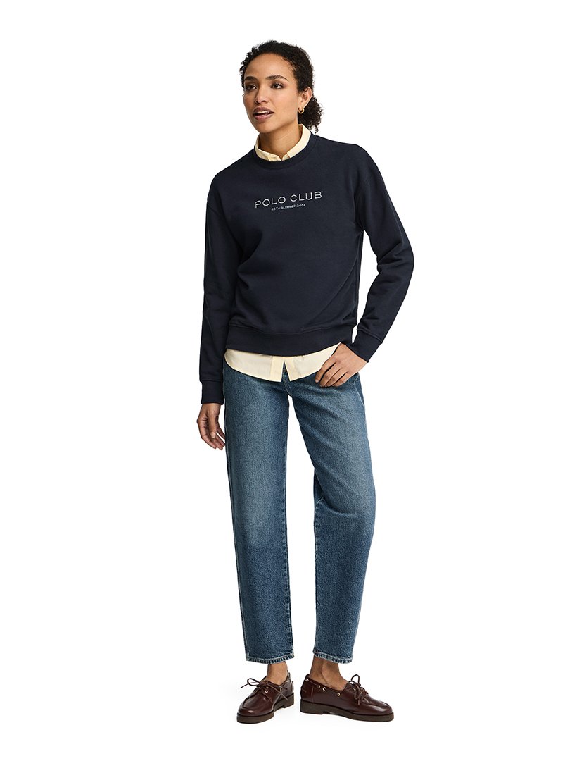 Sweatshirt Boxy Fit Azul