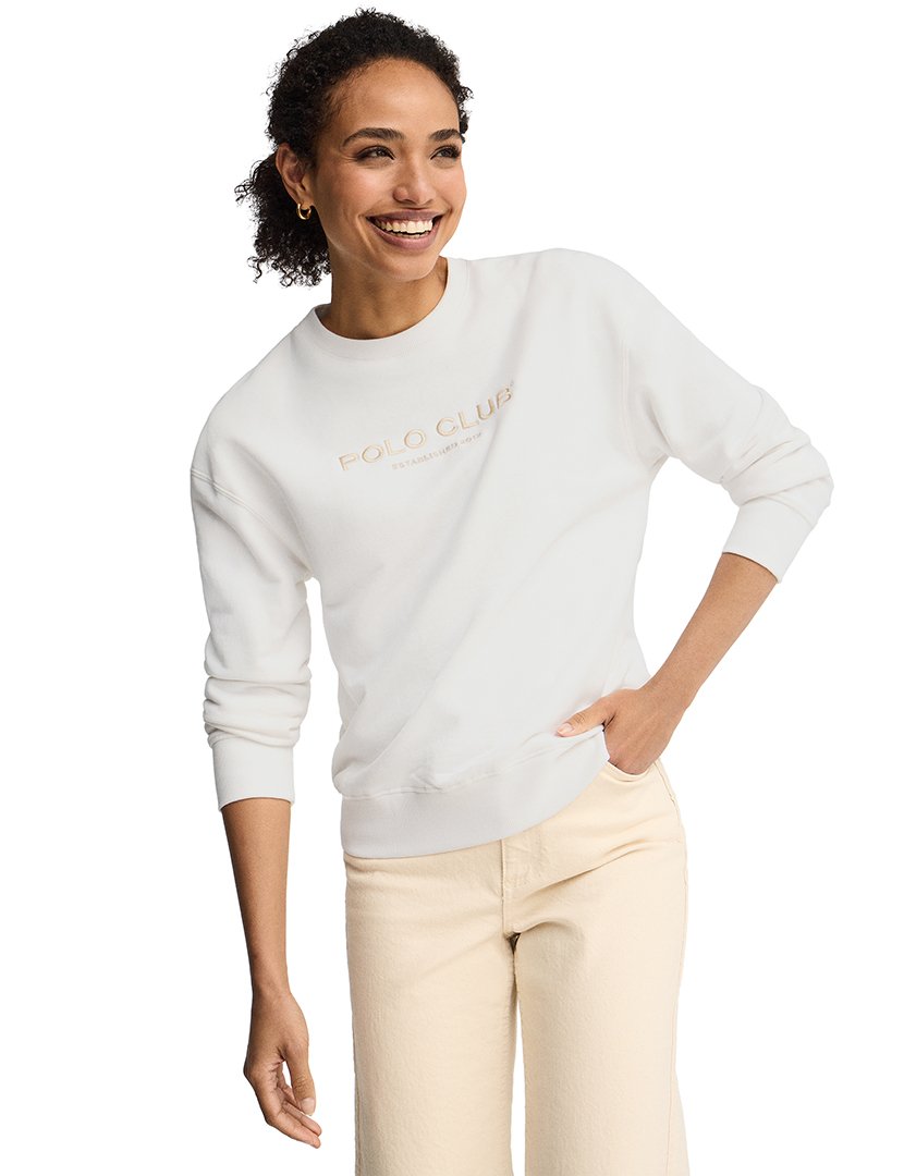 Sweatshirt Boxy Fit Branco