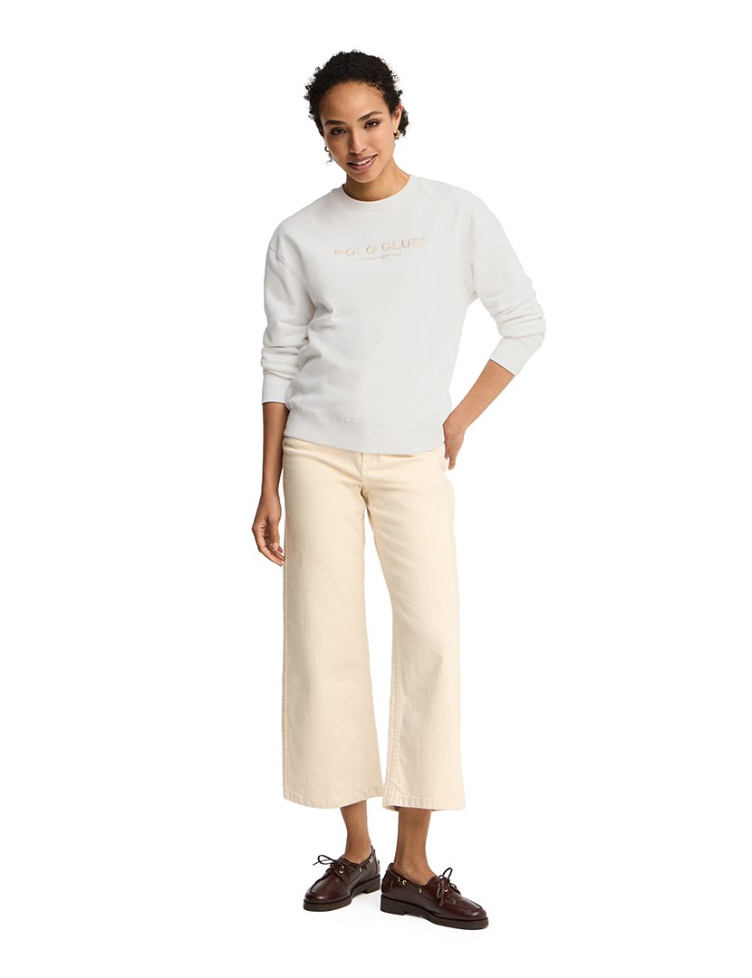 Sweatshirt Boxy Fit Branco