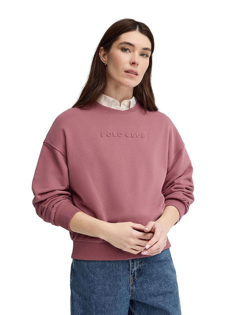 Sweatshirt Boxy Fit Rosa
