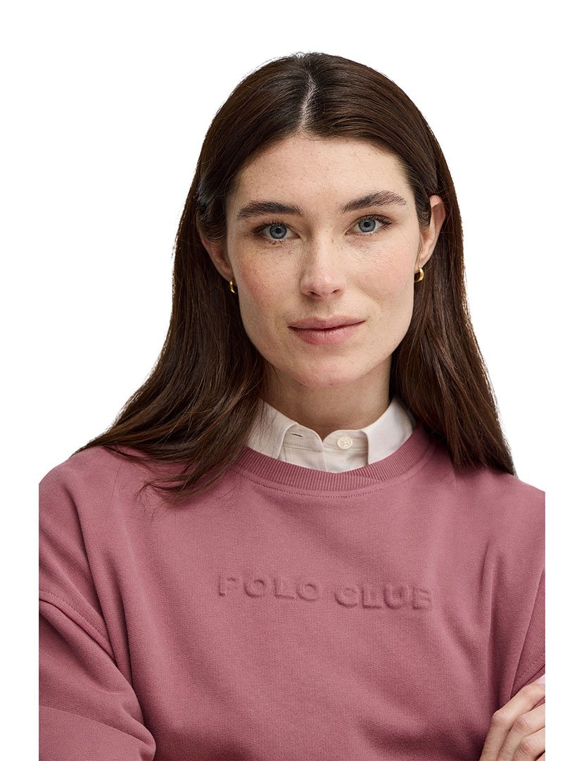 Sweatshirt Boxy Fit Rosa