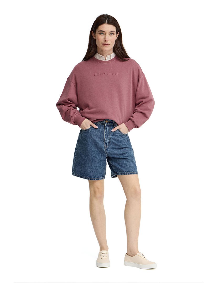Sweatshirt Boxy Fit Rosa