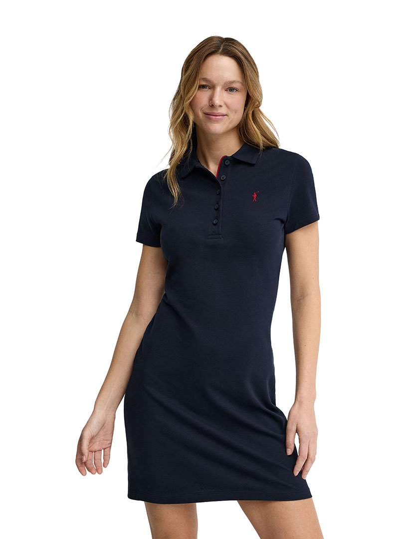 Vestido Midi Slim Fit Azul