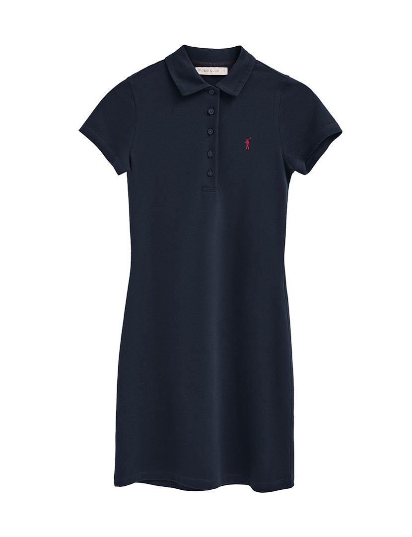 Vestido Midi Slim Fit Azul