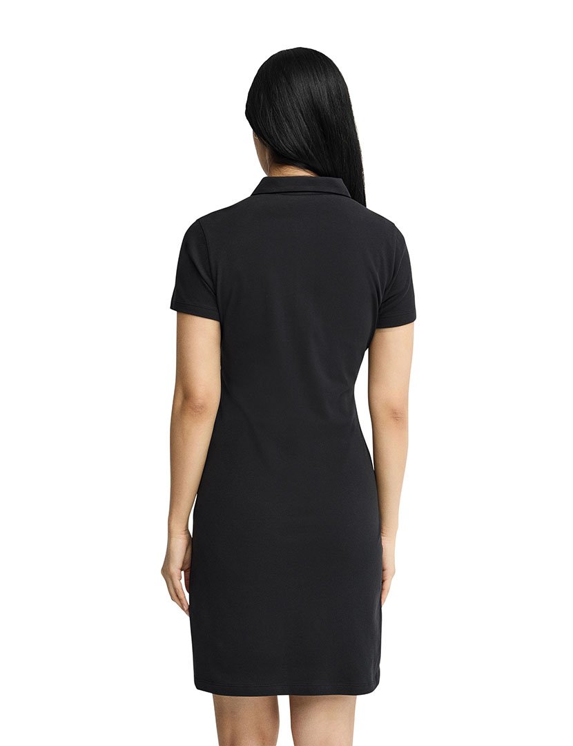 Vestido Midi Slim Fit Preto