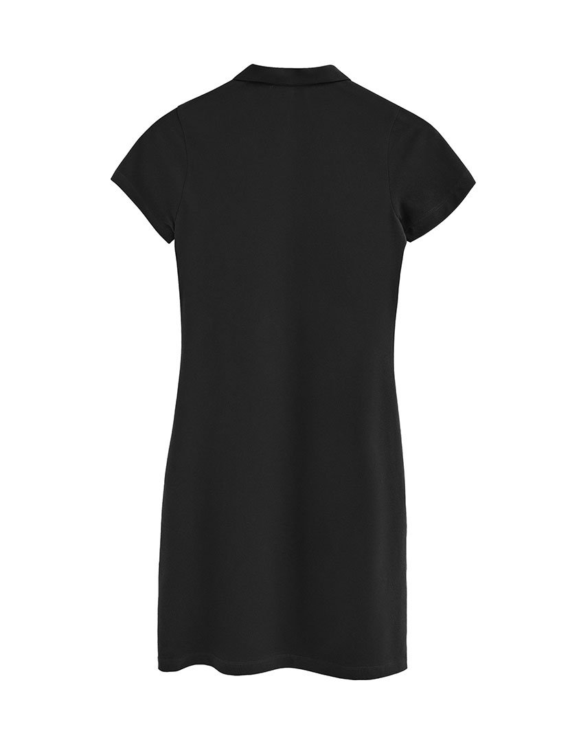 Vestido Midi Slim Fit Preto