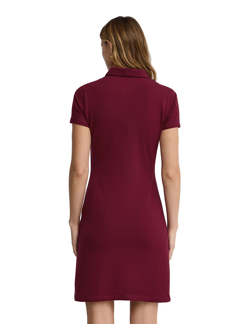 Vestido Midi Slim Fit Bordô