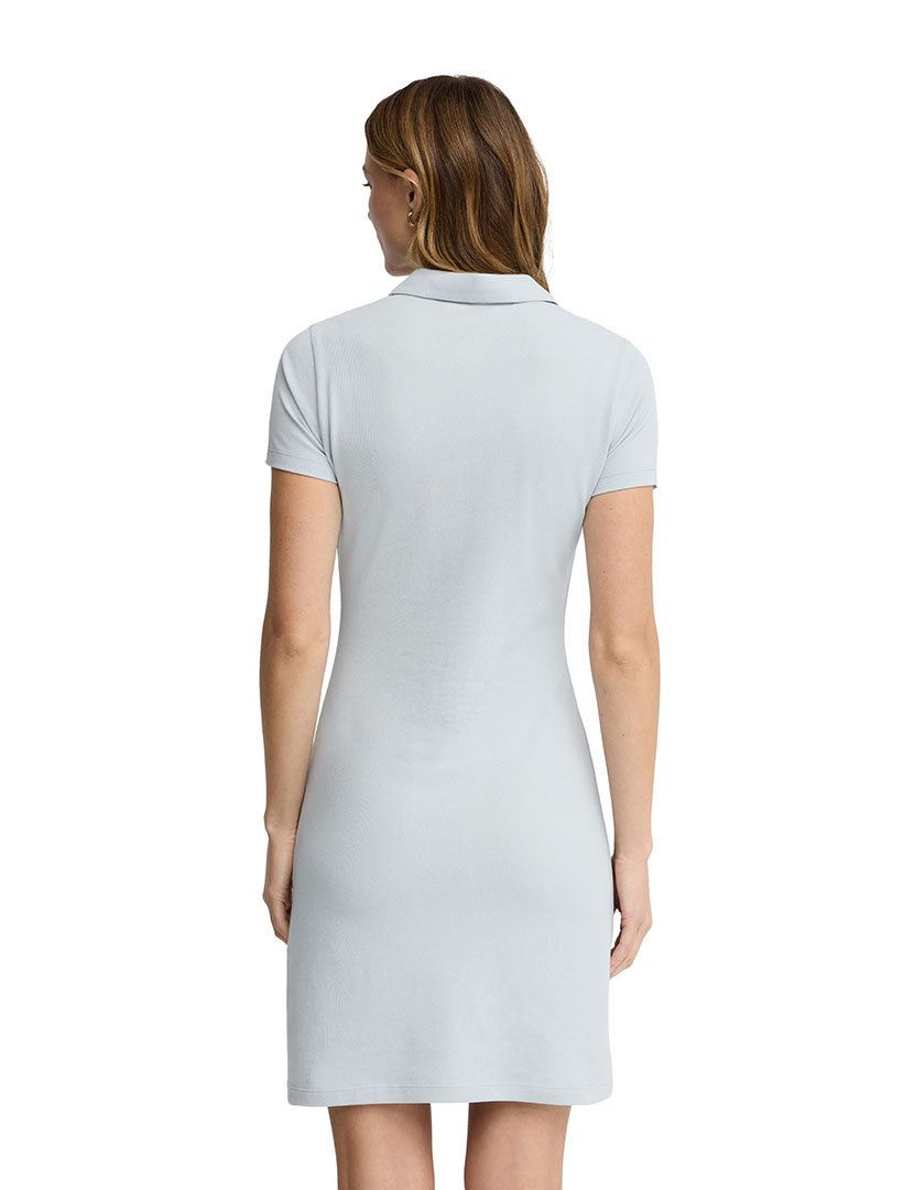 Vestido Midi Slim Fit Azul Claro