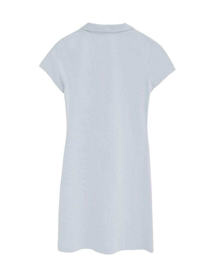 Vestido Midi Slim Fit Azul Claro