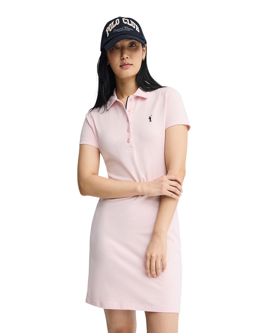 Vestido Midi Slim Fit Rosa