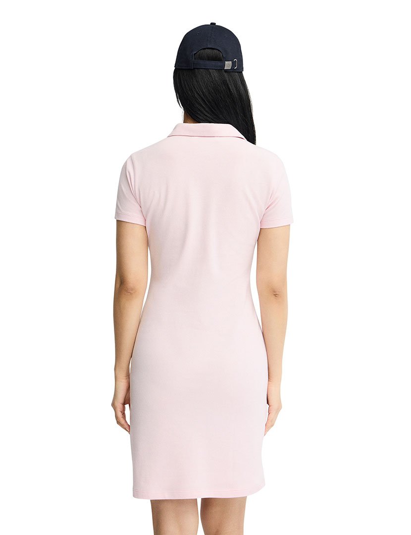 Vestido Midi Slim Fit Rosa