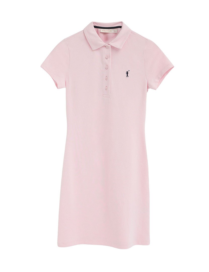 Vestido Midi Slim Fit Rosa