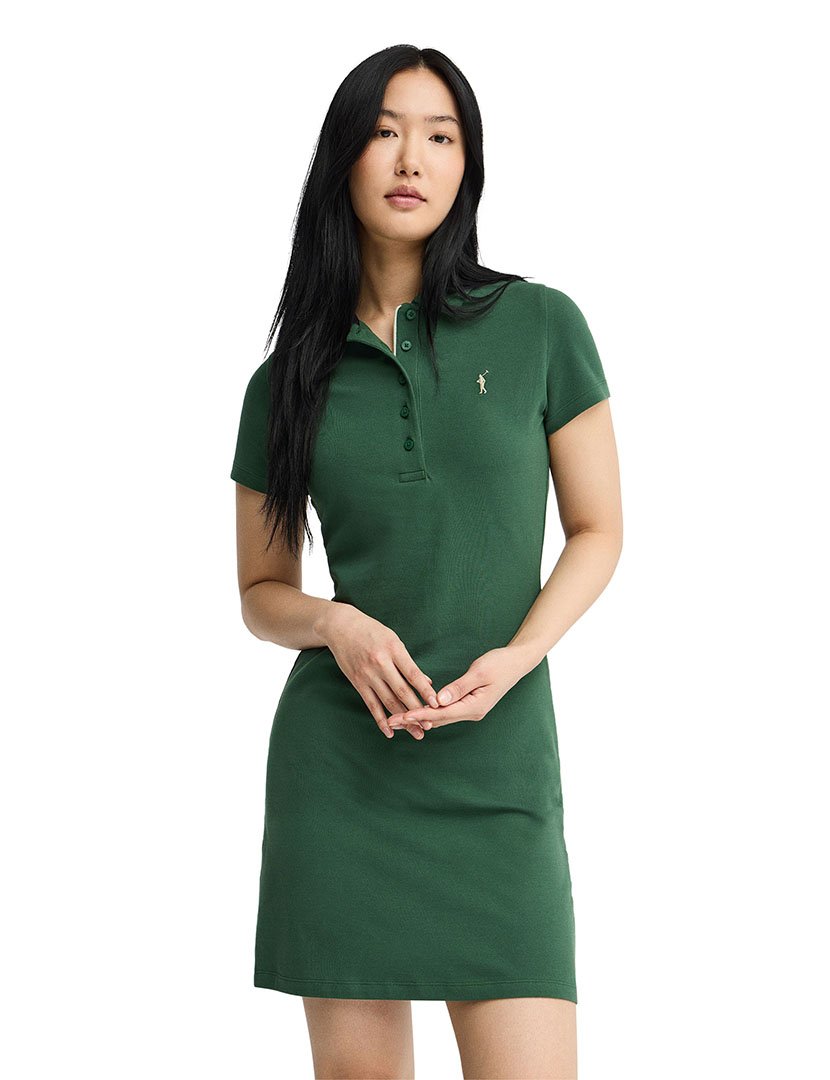 Vestido Midi Slim Fit Verde